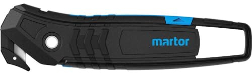 MARTOR Coltello di sicurezza, lama nascosta, SECUMAX 350, cutter professionale, leggero, plastica, per destrorsi e mancini, certificato GS