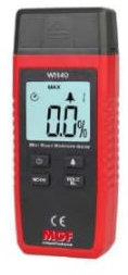 MGF Igrometro Digitale Professionale per Legno, Carta, Compensato - Misuratore Umidità 2% - 40% - Metro Umidità WH40
