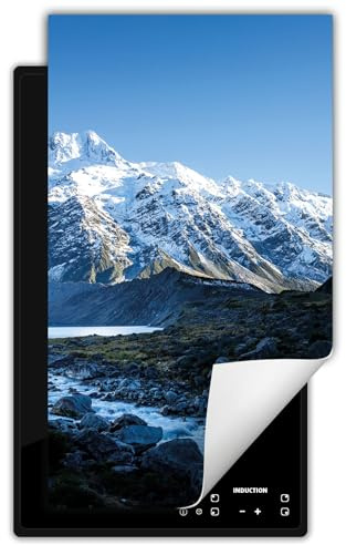 DarHaus Protector vitroceramica induccion 30x52 cm - Cubre Vitrocerámica - invierno - montañas