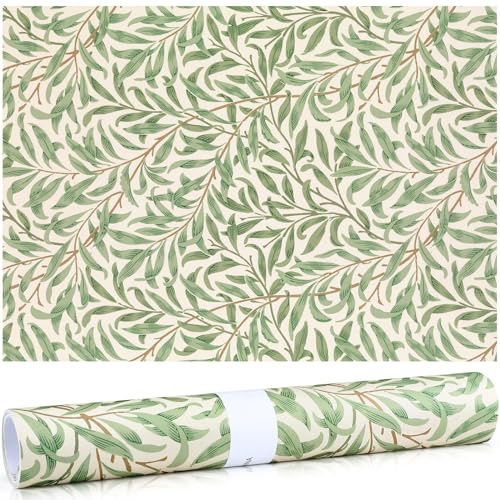 Gersoniel 10 Sheets Drawer Liners for Dresser Scented Drawer Liners Non Adhesive Scented Paper for Fragrant Home Shelf Closet(Linen,Greenery)