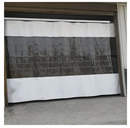 Tenda divisoria in PVC trasparente antipolvere per balconi, portici, autolavaggi e magazzini, impermeabile, misura 47 (2,1 x 2,5 m)