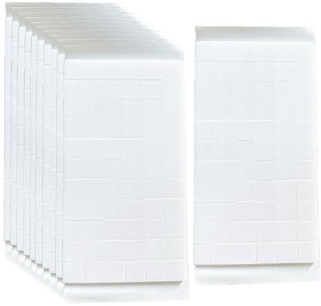 10 Sheets/660 PCS Double Sided Foam Pads Sticky Foam Pads Foam Pads for Card Making Sheets Foam Adhesive Squares for Scrapbooking DIY Art Craft Home Office Supplies for Halloween Christmas Decoration