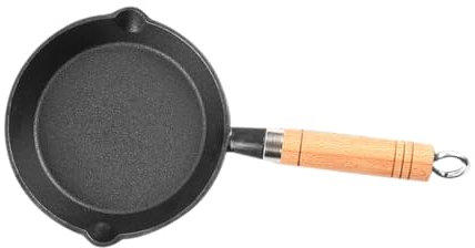 Supvox Kleiner Kochtopf Aus Eisen Mit Holzgriff Kleiner Soßentopf Für Küche Geeignet Für Öl Butter Käse Schokolade Süßigkeiten Und Kerzen Robust Und Langlebig