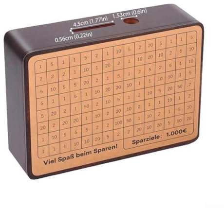 Tirelire en bois pour Cash Vault, outil pratique et pratique pour économiser de l'argent (3)