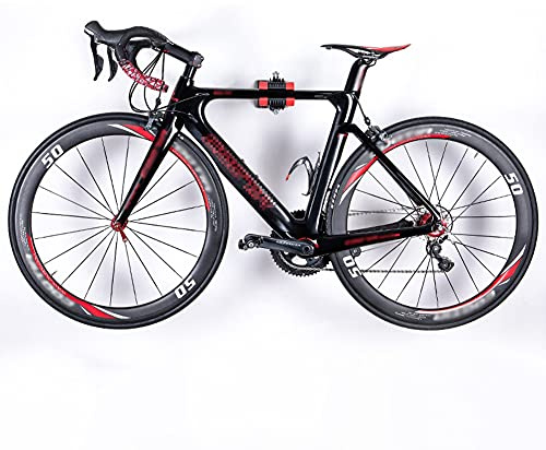 Aumotop Portabiciclette Regolabile da Parete per Esposizione e Riparazione di Mountain Bike, Adatto per Bici da Strada, Mountain Bike, Bici Pieghevole, Nylon + Acciaio