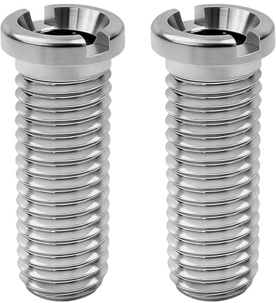 Sink Basket Strainer Screw, 2-Pack 35mm M12 Stainless Steel Hollow Drain Connector Replacement for Kitchen Sink & Wash Basin Waste Valve