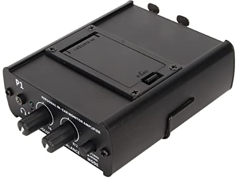 BONKZEBU Mini Amplificateur de Casque Professionnel avec Deux Entrées XLR pour la Surveillance en Studio, Amplificateur de Casque de Studio pour DJ, Métal