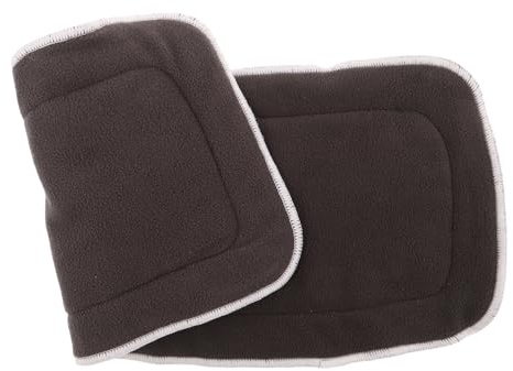 WRITWAA Reusable Washable Adult Cloth Diaper Inserts 18x8 Inch Microfiber Incontinence Pads High Absorbency 4-Layer Bamboo Carbon Fiber Liners for Elderly Urinary Protection