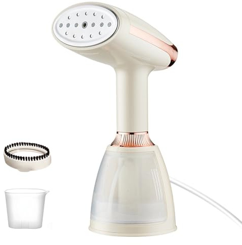 Upprätt ångstrykjärn 1500 W – 15 sek klar | Ånga 28 g/min | tank 280 ml | Självavstängning | Ångborste ingår | Bärbar vertikal ångjärn för alla typer av tyger, hem och resor