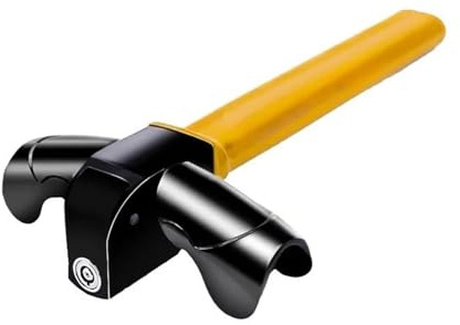 Antirrobo Coche Cerradura para volante de coche, cerradura giratoria seguridad antirrobo acero inoxidable resistente