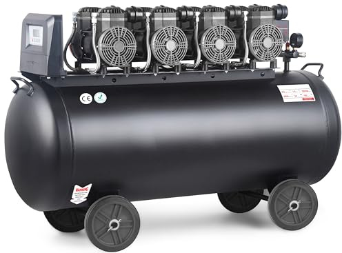 Compresor de aire profesional con certificado CE SILENCIOSO, 200 litros 6 cv 8 Bares