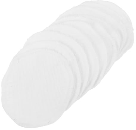 BESTOMZ 10pcs Cotton Breast Pads for Breastfeeding Washable and Reusable Maternity Nursing Pads with Leakproof and Breathable 3-Layer Gauze for Postpartum Nursing Mothers