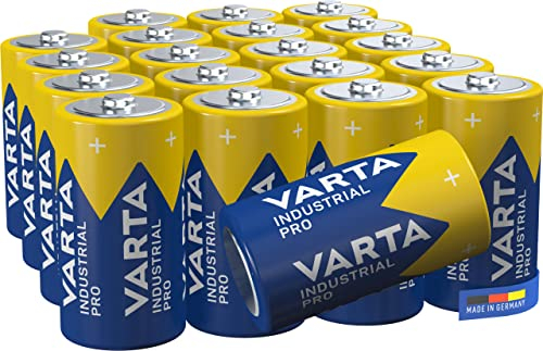 VARTA Industrial Batterie Baby C Batteria alcaline LR14 - Confezione da 20, Made in Germany