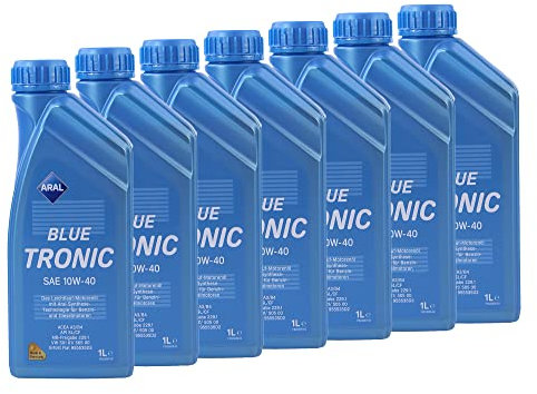 7x 1 L LITER ARAL BLUETRONIC BLUE TRONIC 10W-40 MOTOR-ÖL MOTOREN-ÖL 31736544