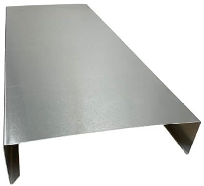 Mauerabdeckung 2 m lang Edelstahl 0,6 mm (klein)