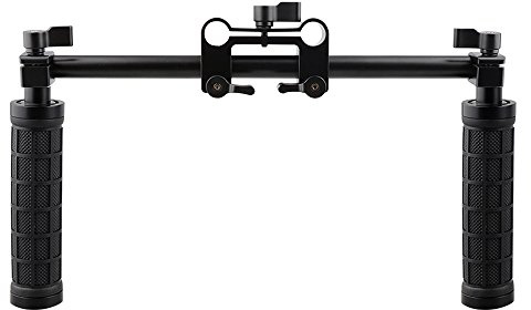 CAMVATE Griffe vor handbar Klemmhalterung für 15 mm Rod Support System Schulter Rig (schwarz)