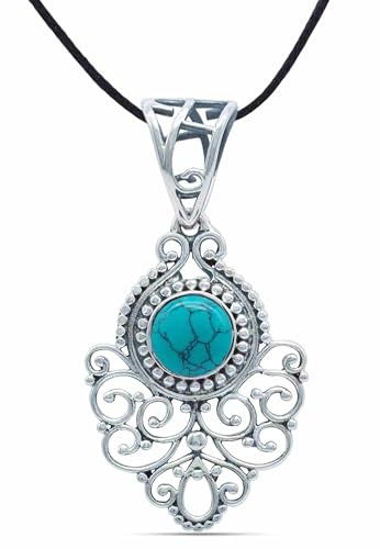 mantraroma Kettenanhänger 925 Silber DALIRI mit Edelstein