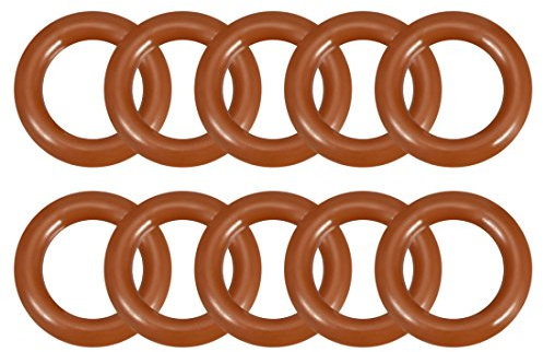 sourcing map 10pcs Silikon O-Ring 11mmx7mmx2mm VMQ Dichtring Dichtungsring Dichtung rot