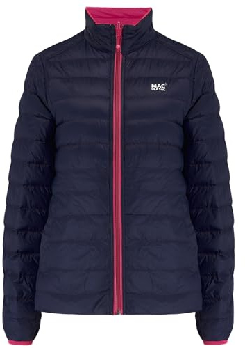 Mac in a Sac Polar-Daunenjacke, Piumino Donna, Fucsia, Blu Scuro, XXL