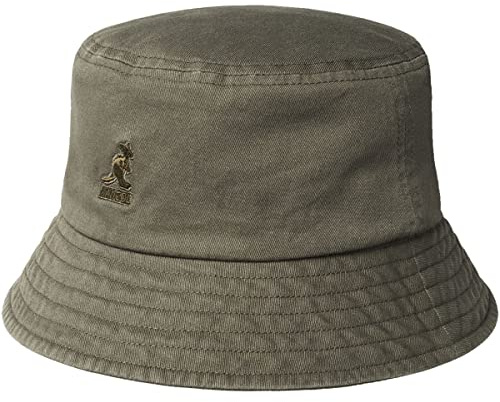 Kangol Washed Bucket Hat Fischerhut Stoffhut, Sommerhut, Strandhut, Anglerhut Damen/Herren - Strandhut Sommerhut Frühling-Sommer Sommer