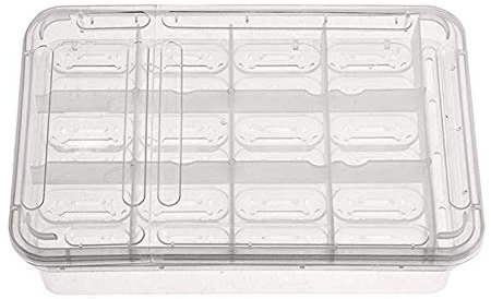 OMEM Reptilien-Brutkasten, Mini-Brutkasten für Schildkröten, Eidechsen, Brutkasten, 24 Fächer, Eier, Inkubations-Tablett (ohne Thermometer)