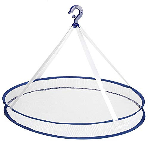 Fdit Estante de Secado de Calidad Estante de Secado Plegable Ropa Colgante Suéter de lavandería Cesta Secadora Neta