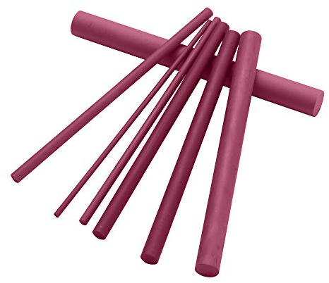 Flushbay 3000# Grit Ruby Sharpening Stone Whetstone Portable Lightweight Ruby Abrasives Polishing Oil Stone Sharpener Professional Knife Polishing Grinding Tool-Pack of 7, 2~10mm