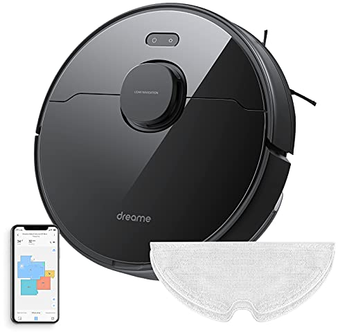 Dreame Robot Aspirateur Laveur 2 en 1, Noir, 570 ML