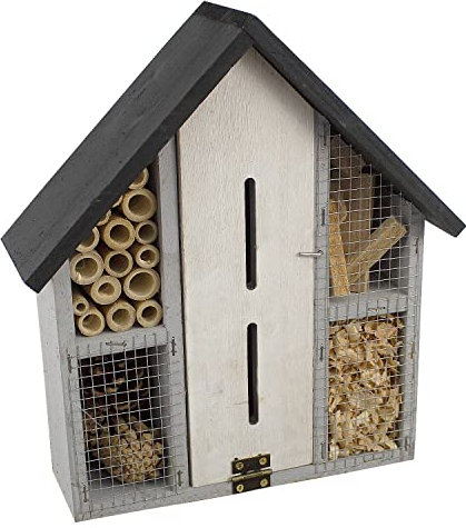 Insect Bug Bee Hotel Hanging Wooden House Ladybird Nest Wood Shelter Garden Box
