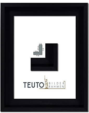 TEUTO BILDERRAHMEN Leinwandrahmen Lana Schwarz 30 x 120 cm Leerrahmen für Leinwand