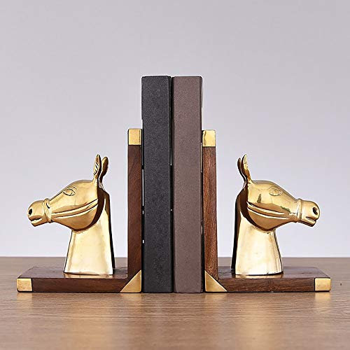 Ornamente Europäischer Stil Luxus Messing Buchstütze Dekoration Wohnaccessoires Kreatives Buch von Living Room Study Desktop Book Stand High-End-Geschenk 14 11 18cm