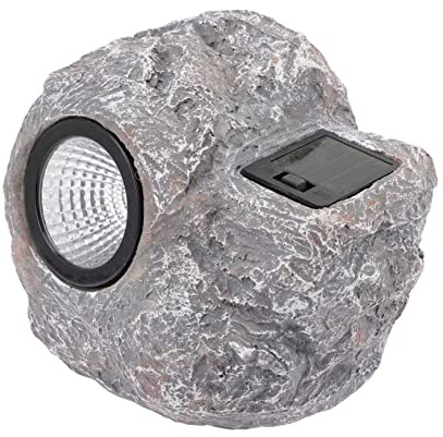 BESPORTBLE Lámpara De Piedra Solar Luces Solares Al Aire Rocas De Jardin Luces De Paso Solares Luces De De Jardín Solar Peldaños De Luz Solar Farola Prfv Resina Luz Del Jardín