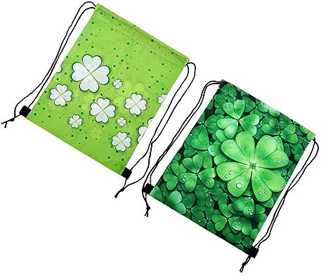 2St Irischer Partybeutel mit Kordelzug Tasche mit Kordelzug aufbewahrungssack storage pockets slice einkaufstasche Aufbewahrungsbeutel bedruckte Reisetasche Drucken Rucksack Irland