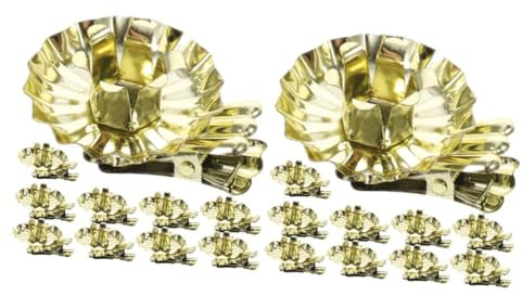 PRETYZOOM 20 STK Weihnachtsbaum-kerzenclip-dekore Weihnachts-kerzenhalter-Clips Große Weihnachtsbaum-kerzenclips Kerzenhalter-Clips Für Baum Weihnachtskerzenclip Drehbarer Kerzenhalter Eisen