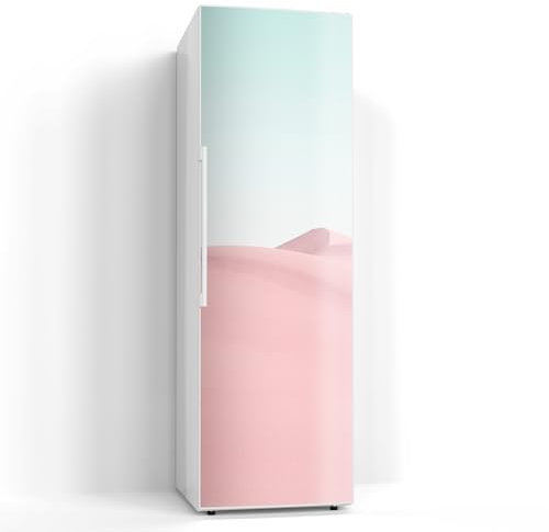 DEQORI Magnetfolie für Kühlschrank 60x190 cm | Motiv Rosige Stille | dekorative Magnetmatte Gefrierschrank Schutz | Magnet Deko-Folie selbstklebend, magnetisch & wasserabweisend