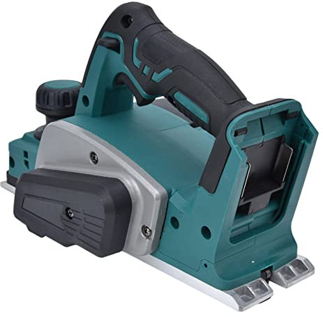 Walfront Electric Planer, Lithium Cordless, 21V Battery, 82mm Depth, Stainless Steel, PA6 Nylon Handle, Includes Push Plate, Wrench, Cap Screw, 2x Panel Accessories