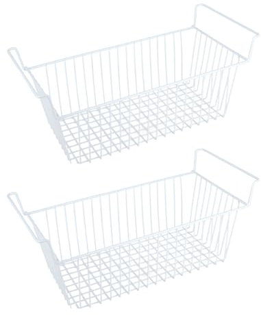 Yosoo 2 Paniers Congélation Métal 56.5x25.2x25.2cm Armoires Étagères