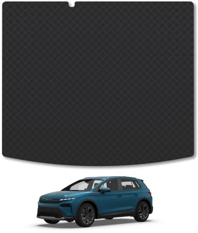 Skoda Elroq (2025+) 3mm Rubber Boot Mat | Tailored Fit Durable Boot Liner Full Coverage Protection Waterproof Accessories Easy Clean Anti Slip Made in the UK