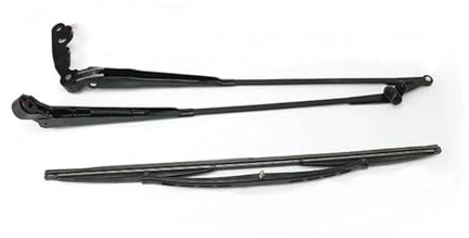 Moteur d'Essuie-Glace Pare-Brise pour Moteur D'essuie-Glace Mingyu 24V, Ensemble Bras D'essuie-Glace, Chargeur Chariot Élévateur Engrenage Avant, Support Culbuteur Verre(Bleu)