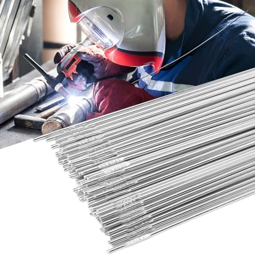 UNIFAMILY 80 Pcs Aluminum Welding Rods ER4043 1/16 x 16, TIG Welding Rod, Low Temp Aluminum Rod, Low Splatter Corrosion Resistance Aluminum Welding Wire, Tig Filler accessories