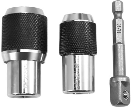 Uxsjakjsd 3-Tlg. Gewindebohrer-Steckschlüsselsatz, Gewindebohrer-Ausdreher-Werkzeug mit Steckschlüssel-Adapter,Gewindebohrer-Ausdreher-Steckschlüssel Verstellbarem Backen-Ausdreher-Werkzeug