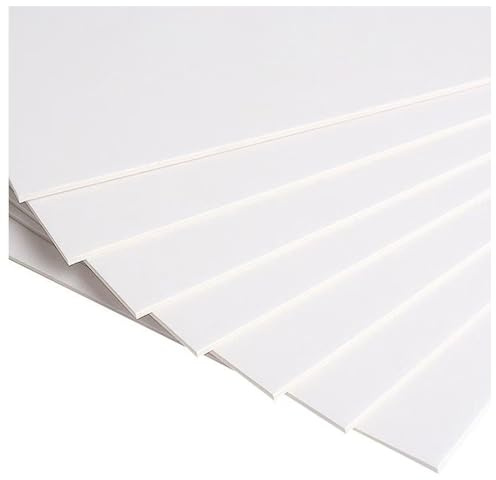 Lot de 50 feuilles de papier cartonné blanc A4, poids 300 g/m² et épaisseur de 0,36 mm, idéal pour les arts et l'artisanat, le bureau et la papeterie, 50 feuilles pour travaux manuels et impression