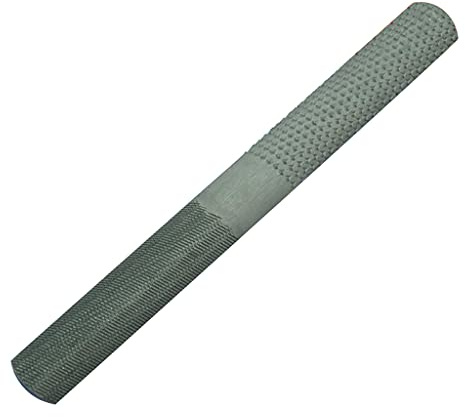 Lodoot Lima de mano multifunción 4 en 1 de 8 pulgadas, de acero de alto carbono, lima de madera de 4 vías para madera/metal blando