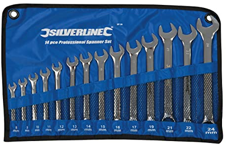 Silverline SP50 Jeu de 14 clés mixtes