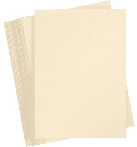 Cartoncino colorato, formato A4, 210 x 297 mm, 180 g, sabbia, 100 fogli