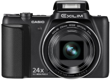 Casio EXILIM EX-H50 Digitalkamera (16,1 Megapixel, 24-Fach Opt. Zoom, 7,6 cm (3 Zoll) Display, bildstabilisiert) schwarz
