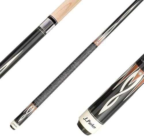 Parker Billardqueue JP-Serie, 2-TLG.Profi-Cue, hochwertiges Ahornholz und Leinenwicklung Griffbereich, 12,75 mm Mehrschichtleder, Quick-Joint Gewinde, inkl. Gewindeschutz, 7 Modelle