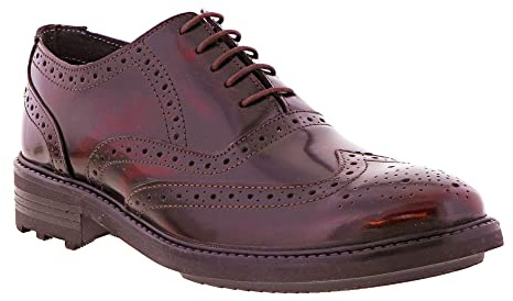 Helt nya Roamers Oxblood 5 öljett läder Brogue Oxford sko (UK, - Oxblod - 10 UK
