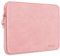 Alfheim Laptop Sleeve Case 14 inch, Waterproof Shock Resistant Fashion Lightweight PU Leather Bag Case for Notebook Tablet iPad（Pink）