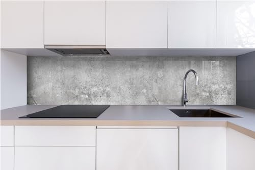 Dimex Küchenrückwand Verbundplatte Beton II 240 x 60 cm | Spritzschutz Küche für Herd & Spüle | Premium Qualität Acrylglas, Stärke 5 mm - Made in EU